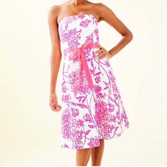 Lilly Pulitzer Sienna strapless dress size 6 NWT - Picture 4 of 9
